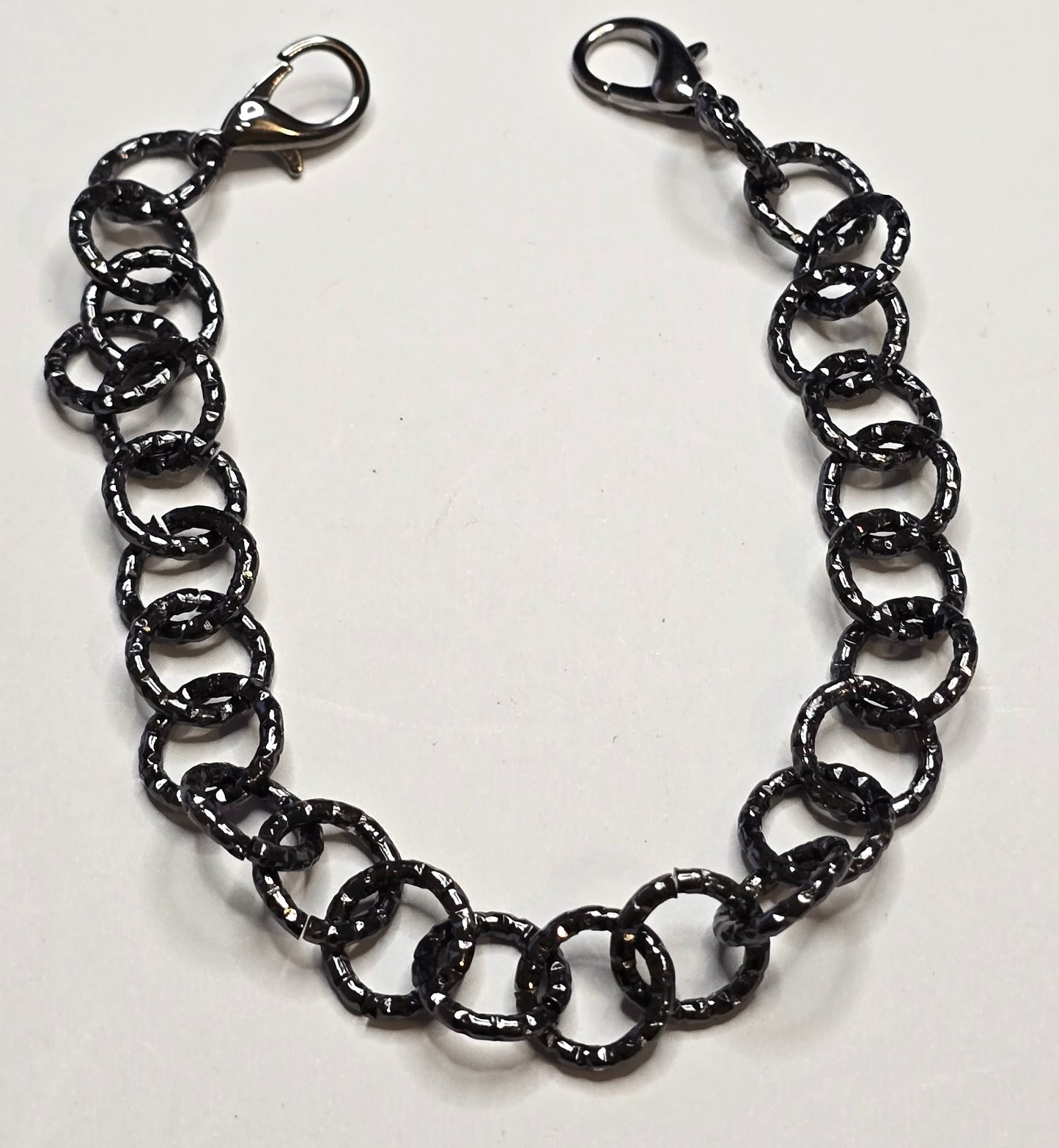 Trucker Hat Chain - Gunmetal/Black Textured Chain #126
