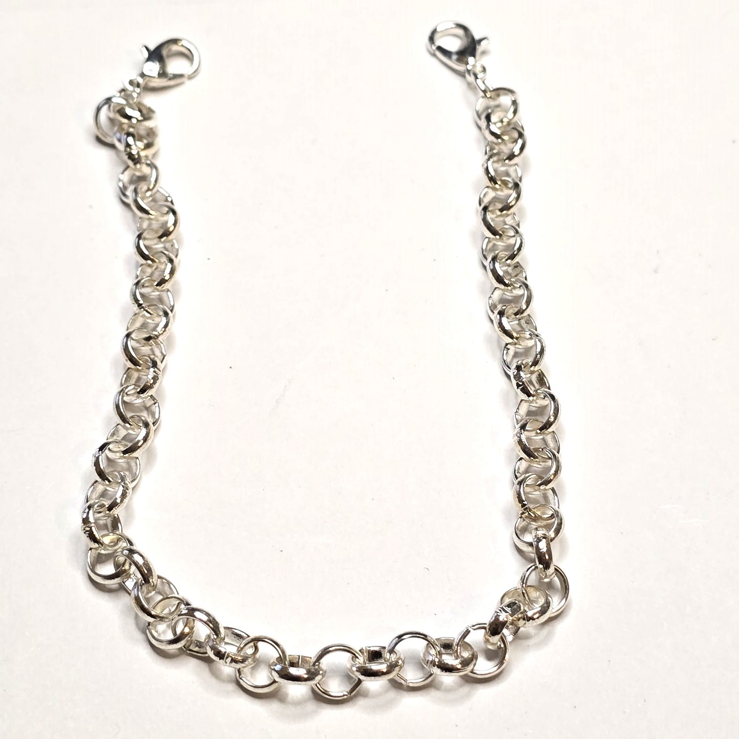 Trucker Hat Chain - Silver Round Rolo Chain #129