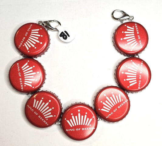 Trucker Hat Chain - Budweiser Cap (7) w/Silver Accents #81