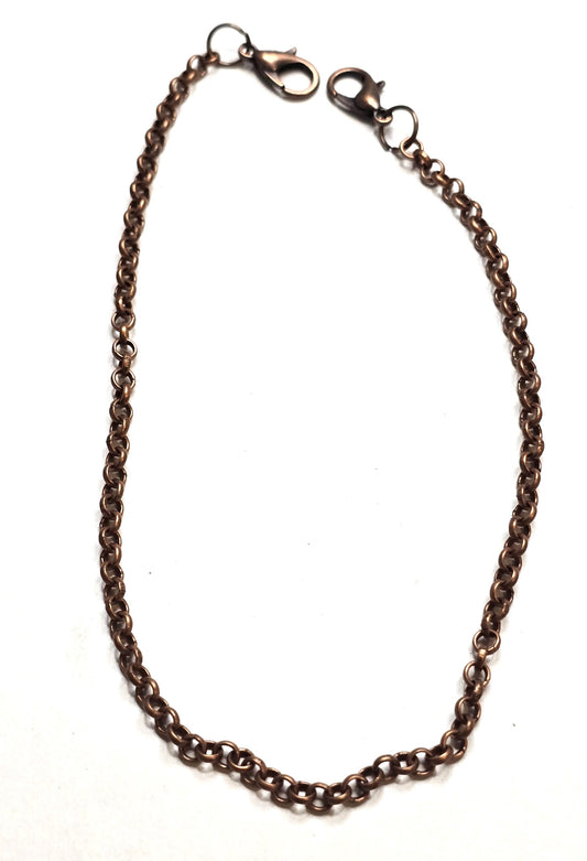 Trucker Hat Chain - Antique Copper Rolo Chain #117