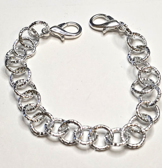Trucker Hat Chain - Silver Textured Chain #128