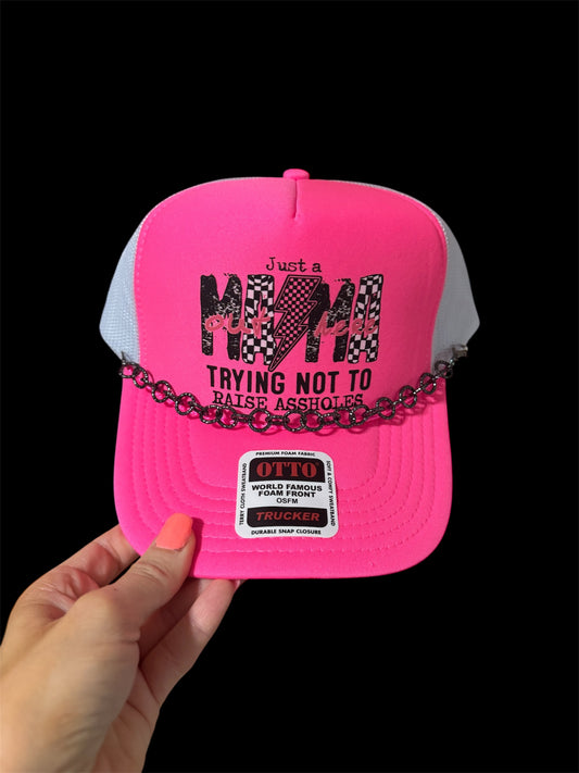 Just A Mama Trucker Hat