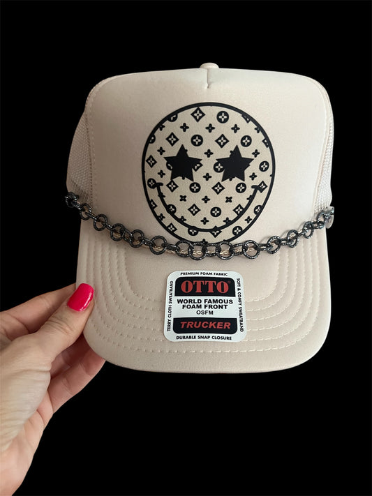 Designer Smiley Trucker Hat