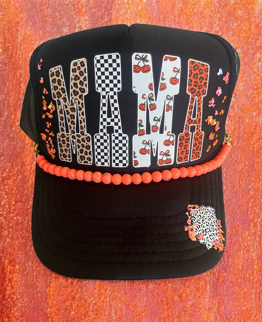 Halloween Mama Trucker Hat