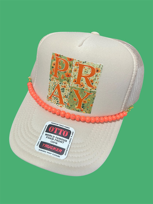 Pray Patchwork Trucker Hat